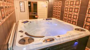 Indoor spa bath