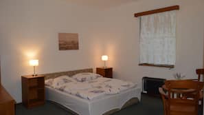 1 bedroom, blackout drapes, soundproofing, iron/ironing board
