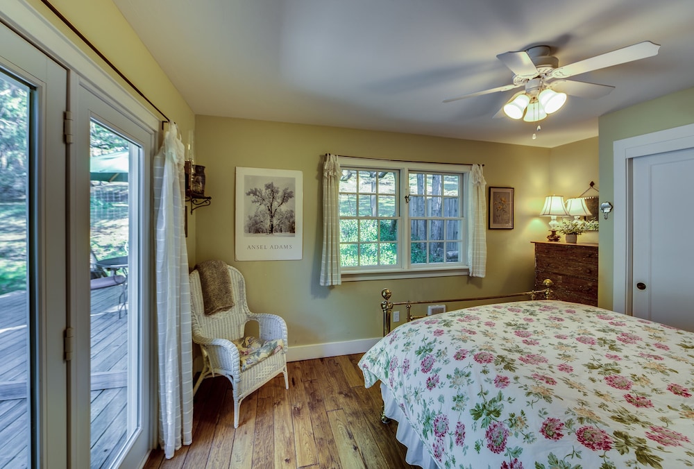 Cozy Downtown Murphys Retreat with Deck, Fireplace, and Garden