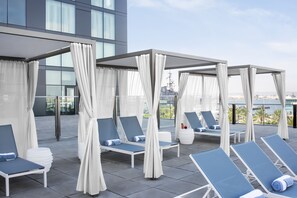 Outdoor pool, cabanas (surcharge), pool umbrellas