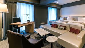 In-room safe, desk, blackout curtains, iron/ironing board