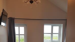 Blackout drapes, iron/ironing board, free WiFi, linens