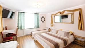 Premium bedding, free WiFi, linens