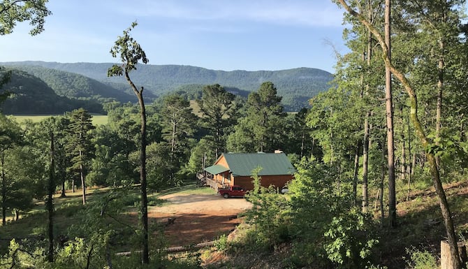 Hot Tub Secluded Ozark Mt Cabin On 12 Acres Across From River In