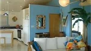 TV, DVD player, music library, video library