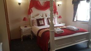 Premium bedding, Select Comfort beds, desk, iron/ironing board