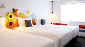Down duvet, in-room safe, blackout curtains, iron/ironing board