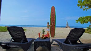 Playa privada y arena blanca