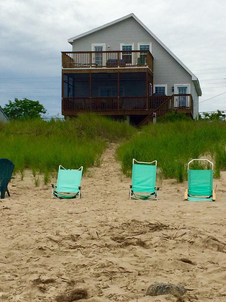 Waterfront Beach house on private beach Prime Hook Beach Vrbo