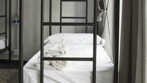 Blackout curtains, iron/ironing board, free WiFi, linens