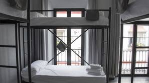Blackout curtains, iron/ironing board, free WiFi, linens