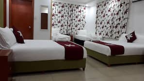 Blackout drapes, soundproofing, bed sheets