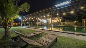 Indoor pool, outdoor pool
