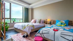 Desk, blackout curtains, rollaway beds, free WiFi