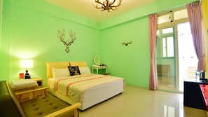 Desk, blackout drapes, free WiFi, linens