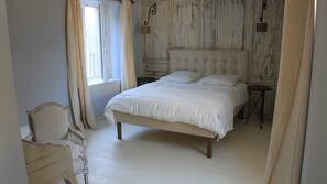 Individually decorated, individually furnished, desk, blackout drapes