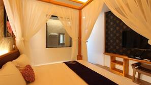 Egyptian cotton sheets, premium bedding, desk, blackout drapes