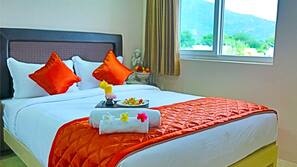 In-room safe, desk, blackout curtains, soundproofing
