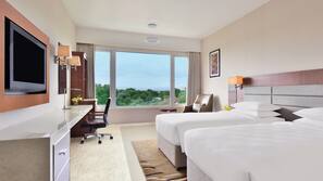 In-room safe, desk, blackout curtains, soundproofing