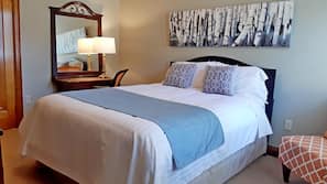 1 bedroom, Egyptian cotton sheets, premium bedding