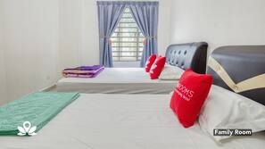 Desk, free WiFi, linens