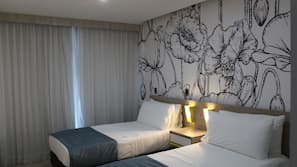 Egyptian cotton sheets, minibar, in-room safe, desk