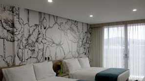 Egyptian cotton sheets, minibar, in-room safe, desk