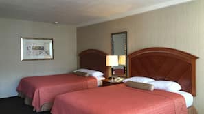 Free WiFi, linens, alarm clocks