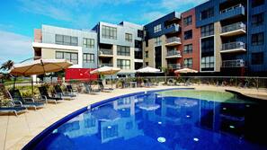 Indoor pool, outdoor pool
