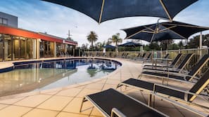 Indoor pool, outdoor pool