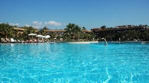 Piscina all'aperto, ombrelloni da piscina