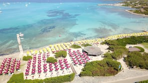 On the beach, white sand, scuba diving, beach volleyball