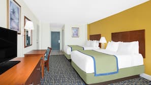 In-room safe, desk, laptop workspace, iron/ironing board