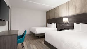 Pillow top beds, iron/ironing board, free cots/infant beds, free WiFi