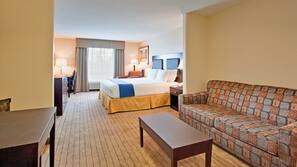 Pillow top beds, desk, laptop workspace, blackout curtains