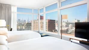 Premium bedding, pillow-top beds, minibar, in-room safe