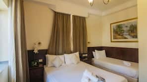 In-room safe, individually furnished, blackout curtains