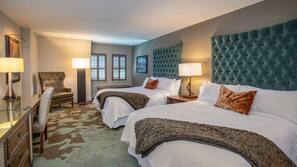 Premium bedding, pillowtop beds, in-room safe, desk