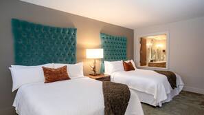 Premium bedding, pillowtop beds, in-room safe, desk
