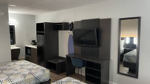 Desk, laptop workspace, iron/ironing board, free WiFi