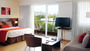 Premium bedding, memory foam beds, minibar, in-room safe