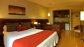 Premium bedding, memory-foam beds, minibar, in-room safe