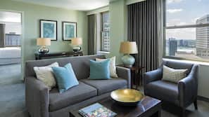 Premium bedding, down duvet, pillow top beds, in-room safe