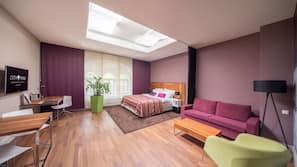 Premium bedding, in-room safe, desk, soundproofing
