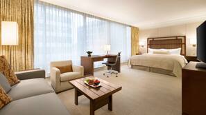 Premium bedding, minibar, in-room safe, desk