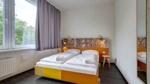 Desk, iron/ironing board, free WiFi, linens