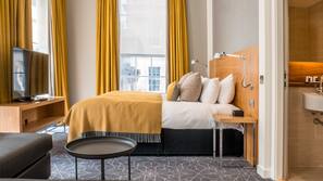Premium bedding, pillowtop beds, in-room safe, desk