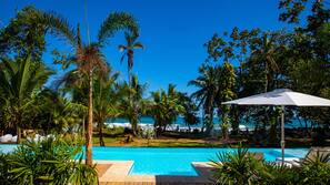 2 outdoor pools, open 6:00 AM to 9:00 PM, pool umbrellas, sun loungers