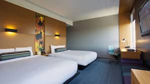 Premium bedding, pillowtop beds, in-room safe, desk