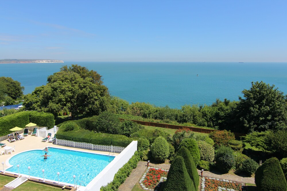 Outdoor pool, Luccombe Hall Country House Hotel